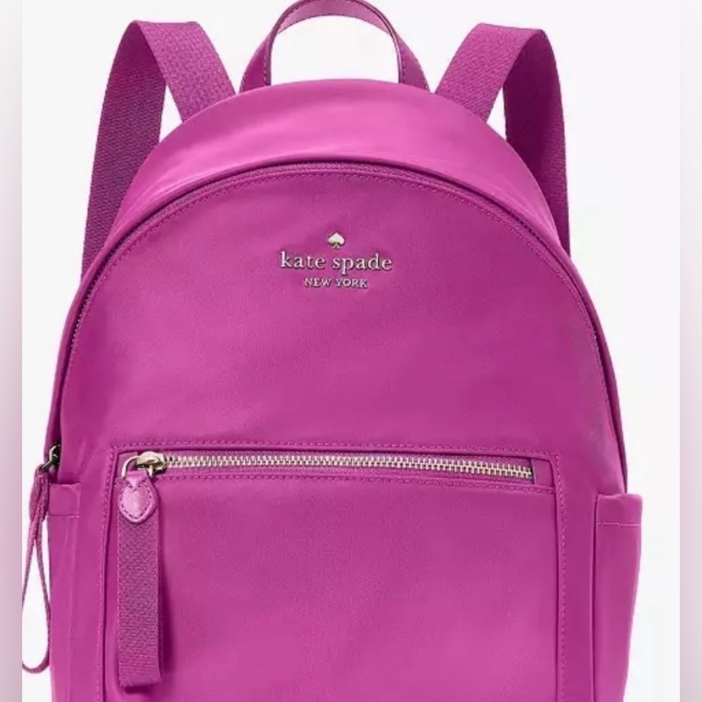 Kate Spade hot pink nylon backpack NEW